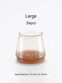 4/8/16/24 件圆形椅腿地板保护垫 - 消除地板噪音，防止刮擦，滑动顺畅 - 硅胶结构，柔软毡垫，轻柔接触地板，保护地板、桌椅腿