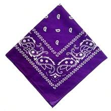 Printed Polyester Bandana Scarf Various Colors 1 Unit - Púrpura claro - Ver 2