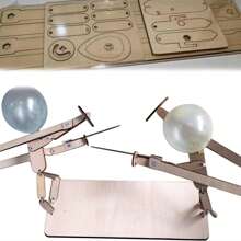 Wooden Splicing Balloon Man Against The Platform, Fun Two-Player Games, Exercise Hand-Eye Coordination, Suitable For Family Gatherings, Friends Parties And Other Scenarios, Children And Parent-Child Interaction Is Preferred