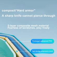 Non-Inflatable Swimming Pool, No Installation Required, Open-Style, Ready To Use, Large Outdoor Family Pool - Multicolor - View 6