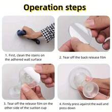 1pc No-Drill New Anti-Collision Door Stopper | Silicone Door Holder Fixed To Prevent Collision, Protect Wall From Impact, Reduce Noise | Strong Magnetic Door Stopper Design, Silicone Material | Easy No-Drill Installation, Suitable For Home, Office, Hotel Etc. To Enhance Comfort (Random Color/Style),For School Supplies,Back To School - Multicolor - View 4