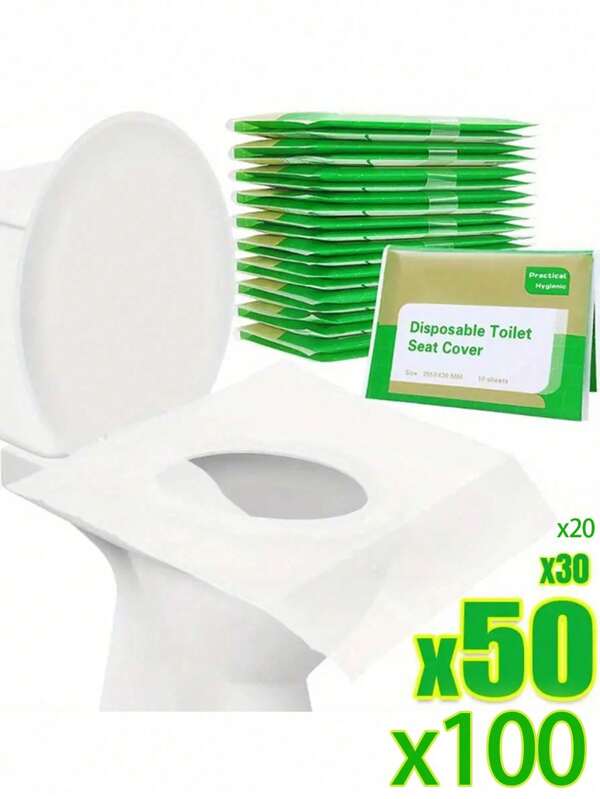 Einweg-Toilettendeckel-Aufkleber, wasserlöslich, tragbar, Toilettenpolster für Reisen und Geschäftsreisen, Toilettenzubehör, Toilettenabdeckungen, Reise-Camping-Badezimmer-Artikel, Reisetaschen für Frauen, Badezimmerdekoration Sommer