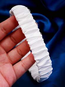 1 件女士简约基本款婚礼吊袜带，欧美新娘腿带 - 白色 - 查看 4