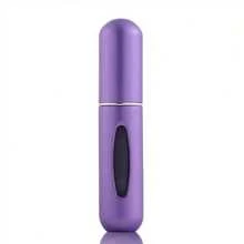 1pc 5ml Noble Purple Perfume Dispensing Bottle With Glass Inner Layer And Aluminum Shell, Suitable For Travel, Dating And Shopping - 紫色 - 查看 2