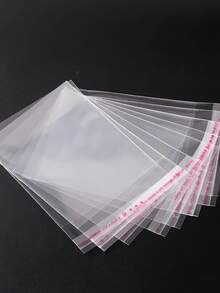 1000pcs/100pcs/200pcs Self-Adhesive Resealable OPP Bags, Transparent Resealable Plastic Bags, Bulk Sealed Plastic Bags For Packaging Small Gifts, Party Favors And Toys - Clear - View 5
