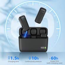 Microphone Cravate Professionnel Sans Fil Pour Smartphones, Microphone À Pince Plug & Play Avec Étui De Chargement, Micro Sans Fil Pour Enregistrement Vidéo/audio, Enseignement, Interviews
