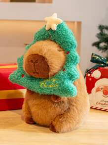 1 szt. pluszowa lalka z popcornem, frytkami i kapibarą, prezent świąteczny dla przyjaciół, prezent z kapibarą na zakończenie studiów doktoranckich, lalka z kapibarą w formie ciasta i deseru, dekoracja z dyni i nietoperza na Halloween