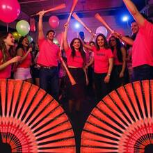 36pcs/48pcs Set LED Pink/White/Red Fiber Optic Lightstick - Party Supplies For Singles, Wedding Glow Party Favors, Suitable For Christmas, Birthday, Wedding, Concert, Bar, Halloween, New Year Party Gifts - Đỏ - Xem 12