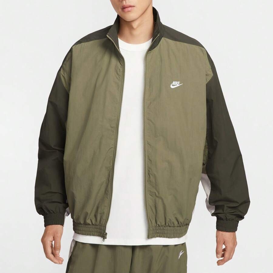 Nike Chaqueta deportiva de hombre con paneles de contraste tejidos AS M NK CLUB WVN TRK JKT OS HQ6110-222