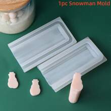 1pc Mini 4.72-5.5inch Christmas Tree Silicone Tube Mold Silicone Soap Molds - Christmas Shapes (Snowman, Snowflakes, Gingerbread Man, Bell Tube) For DIY Handcraft Soap Making - Multicolor - View 14