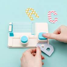 1 Set Plastic Manual Embossing Letter Stamp Kit, Includes Mini Alphabet Embossing Plate, Letter Embossing Tool, Instructions, Suitable For DIY Greeting Cards And Scrapbooking, Letterpress Printing Craft Tools