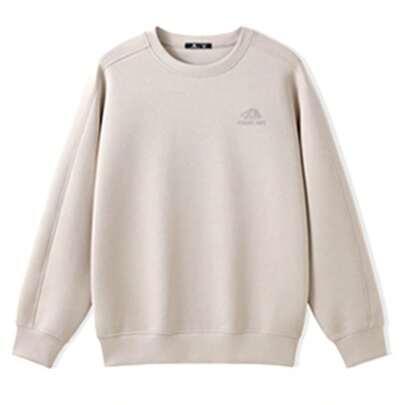 CAMEL CROWN 男士圆领套头衫纯色长袖打底衫上衣