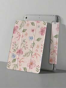 Apple 1pc Floral Bowknot Shockproof Full Wrap TPU Soft Case Cover Compatible With IPad Mini 6/9.7/10.2/10.5/Air 4/Air 5/10th/10.9/Pro 11 Inch/Air 11(M2)/Pro 11(M4) 2024 - 多色 3 - 查看 5