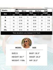 GoyRrbay Trajes de baño de dos piezas para mujer, bikini de cintura alta con control de abdomen y volantes, traje de baño con hombros descubiertos - azul cielo - Ver 5