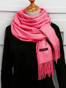 1pc 190*70cm Outdoor Classic Solid Color Windproof Sand Proof Lightweight Shawl Scarf, Suitable For Men And Women For Dress - Khaki - View 29