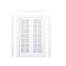 1:12比例微型家具DIY未上漆木门窗模型套件娃娃屋配件微场景家具模型适用于绘画和风景摄影 - 彩色 - 查看 14