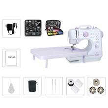 Mini Sewing Machine With Extension Plate, 11 Needle Holder Foot, 97-Piece Sewing Accessory Set, EU 220V, Purple - EU C Type Plug(220-240V) - View 1