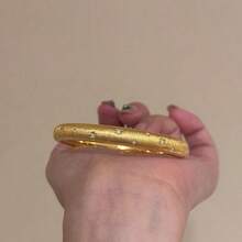 1件星空手链，镶嵌镀金水钻，时尚百搭的奢华手链 - 滿天星手鐲 - 查看 6