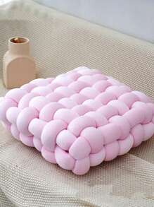 1PC Woven Cushion, Handmade Woven Square Sofa Throw Pillow, Sofa Cushion, Chair Cushion, Floor Cushion, Backrest Pillow, Lumbar Pillow, Suitable For Room Pillows And Cushions, Can Be Placed As Decorative Throw Pillows In The Study, Bedroom And Living Room Seat Cushion Chair Pillow Office Chair Gaming Chair