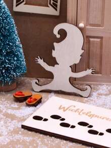 1 pezzo Stencil Gnomo Natalizio, Modello Gnomo Natalizio per Decorazioni Finestre, Gnomo Sciatore Sbattuto Sulla Finestra per Alta Velocità, Decorazioni Natalizie, Decorazioni Invernali per la Stanza, Decorazioni Natalizie per la Casa, Regali di Natale, Decorazioni Natalizie