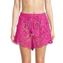 FARM Rio Seas Eyelet Lace Shorts - 粉色 - 查看 3