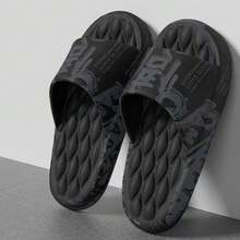 Big Size 48-49 Men Slippers Soft Sole EVA Indoor Outdoor Open Toe Flip Flops Non-Slip Beach Slides Flat Sandals Printing Slides