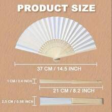 10/20/50pcs Personalized Engraved White Folding Hand Fans, Elegant Polyester Abanicos For Weddings, Bridal Showers, Birthdays, Christenings, No Electricity Needed, Multipurpose, Durable, Decorative, Reusable, Refined, Fashionable, High-Quality, Colorful, Modern, Customized, Personalized, Unique, Ideal Gift For Him/Her