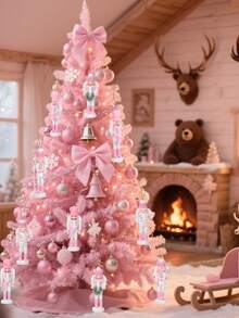 5pcs Christmas Nutcracker Decorations - Wooden Nutcracker Ornaments, 5-Inch Tall Nutcracker Dolls, Christmas Nutcracker Decor, Cute Nutcracker Soldier Figurines - Multicolor - View 4