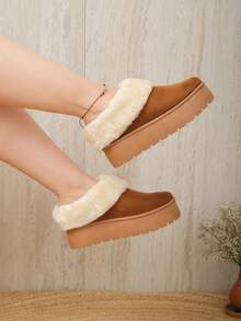 Women Snow Sneakers - Camel - View 3