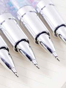 1pc/4pcs/8pcs/12pcs Creative Stationery Set, Including Neutral Pens, Cute Pens, Fresh Liquid Pens, Random Color - Multicolor - View 5