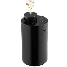 Waterless Essential Oil Diffuser (Black, 60x40cm) – Battery-Operated Nebulizer (20mL) | 3 Timers & Mist Levels (Home/Car/Office) - Black - View 1