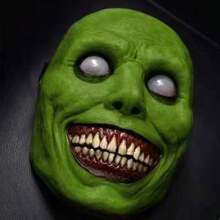 Halloween Solid Color Party Atmosphere Latex Mask,Christmas Party Wear - Multicolor - View 11