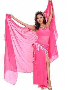 Khăn choàng nhiều màu sắc cho vũ điệu bụng của phụ nữ dành cho trang phục Halloween Raves bằng vải voan - Nhiều màu - Xem 38