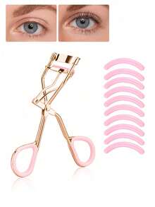 16支/11支/10支装睫毛夹套装,不锈钢材质,宽口设计,轻松打造持久卷翘睫毛,专业化妆师必备工具 - 彩色 - 查看 8
