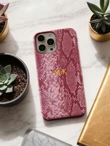 1 chiếc ốp lưng điện thoại giả da rắn cao cấp, cá nhân hóa, phù hợp với 16 15 14 13 12 11 Pro Plus, quà tặng Ngày Valentine, quà sinh nhật, quà tặng ngày lễ, quà tặng unisex, quà tặng cá nhân hóa, đồ thủ công mùa thu, quà tặng tựu trường, phong cách sinh viên - Màu tím - Xem 8