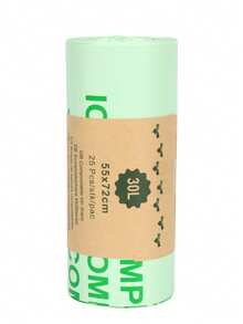 6L /8L/10L/30LCompostable Food Waste Bags , 50 / 25Count, Extra Thick Compost Bags For Countertop Bin, Small Compost Bag, Food Waste Bags