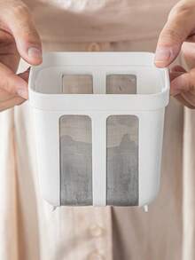 1pc Reusable Yogurt Strainer, Super Fine Mesh With Lid - Ideal For Straining Thick Yogurt, Cheese, Soy Milk, Perfect For Home Kitchen Or Restaurant, Easy To Clean, Essential Kitchen Accessory, Gift For Home Chefs, Space-Saving, Great Christmas Kitchen Gift - White - View 11