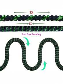 7 件套高压可扩展洗车水管，带可调节喷嘴花园水管套装，适用于欧洲和美国 - 黑綠色 - 查看 7