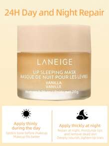 Laneige K-Beauty 20g 唇部睡眠面膜，滋养、保湿、维生素 C、穆鲁穆鲁油和乳木果油、抗氧化剂、脱皮、干燥的嘴唇、韩国化妆品 - Vanilla(new) - 查看 5