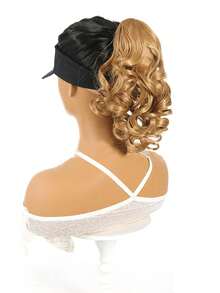 Women's Elegant Curly Wave Ponytail Clip-In Hair Extensions, Synthetic Material, Versatile Style, Suitable For Everyone - Daily Use Hair Accessories Christmas Gift - Multicolor - View 17