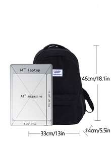 15.6 Inch Waterproof Nylon Laptop Backpack, Suitable For Men, Travel Bag School Bags University Bag