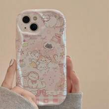 A Pink Phone Case For A Cute Cartoon Cat, With A Comfortable Feel, Can Effectively Protect Your Phone From Bumps And Drops.Compatible With Iphone Phone17promax/17pro/17Air/17/16promax/16/16pro/16plus/11/15/15pro/15promax/12/13/14promax/Xs/Xr/11pro/11promax/12pro/12promax/13pro/13promax/14pro/14promax/14plusThis Is A Cute And Fashionable Soft Shell.It Is The Best Choice For Giving Gifts To Friends. - 米色 - 查看 3