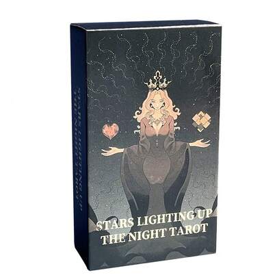 밤하늘을 밝히는 별 타로 카드, 파티용 영어 점술 종이 카드 게임