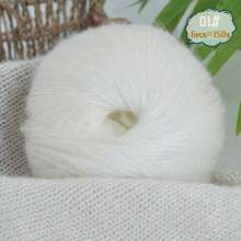 6 buc/pachet, 150 g fire de mohair cu sclipici metalic în total, material DIY manual pentru tricotat pulovere, eșarfe, pălării, mănuși calde și la modă în toamnă/iarnă