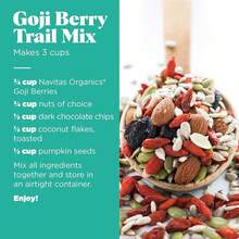 Navitas Organics Goji Berries – For Smoothies, Trail Mix, Baked Goods, Oatmeal & More – Vitamin A, Antioxidants, Fiber – Wolfberry - USDA Organic, Non GMO, Gluten Free, Vegan (8oz.Bag, 8 Servings) - 1 磅(1 包) - 查看 11
