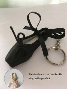 1个手工芭蕾舞鞋钥匙扣，缎面材质，多种颜色可选，时尚配饰，个性化礼物，可作为包包挂饰或旅行配件（随机发货两种连接器） - 彩色 - 查看 13