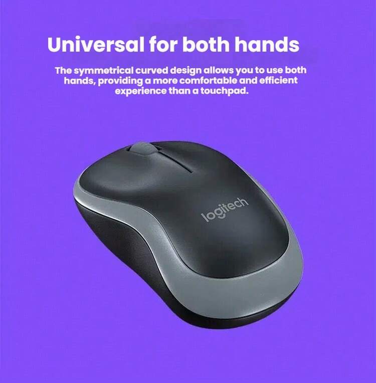 Logitech Ratón inalámbrico USB B175, plug and play sin necesidad de controlador, diseño simétrico amigable para manos pequeñas, silencioso como una biblioteca, compatible con portátil y de escritorio, batería de larga duración - Negro - Añade 7