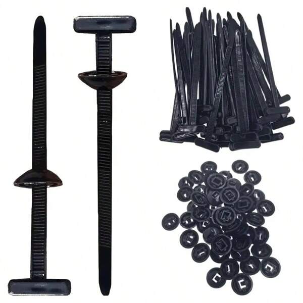 Abrazaderas universales de nailon con hebilla, clip de reemplazo de tornillo de ajuste automático para parachoques de automóvil, maletero, cubierta del motor, gestión de cables
