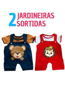 4-Piece Baby Boy's Overalls Kit: 2 Overalls + 2 Summer Farm T-Shirts, 0 To 6 Months - Boys - View 4