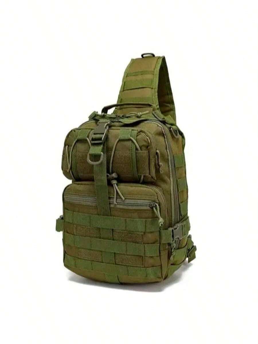 Backpack Tactical Bag Shoulder Bag Fashion Various Colors - xanh quân đội - Xem 1